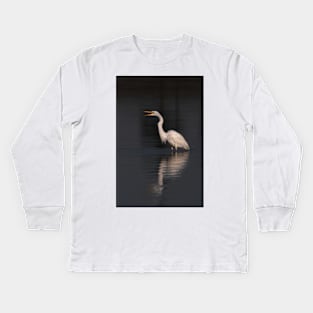 Great Egret Kids Long Sleeve T-Shirt